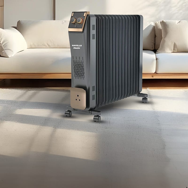 Hestio 15 Straight Fins Oil Filled Room Heater